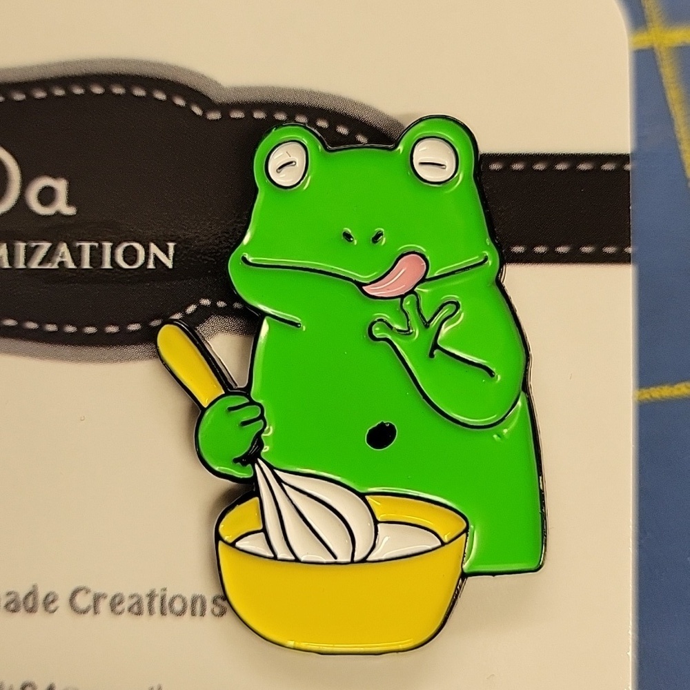 Green Frog Cooking 1.25" Tack Pin